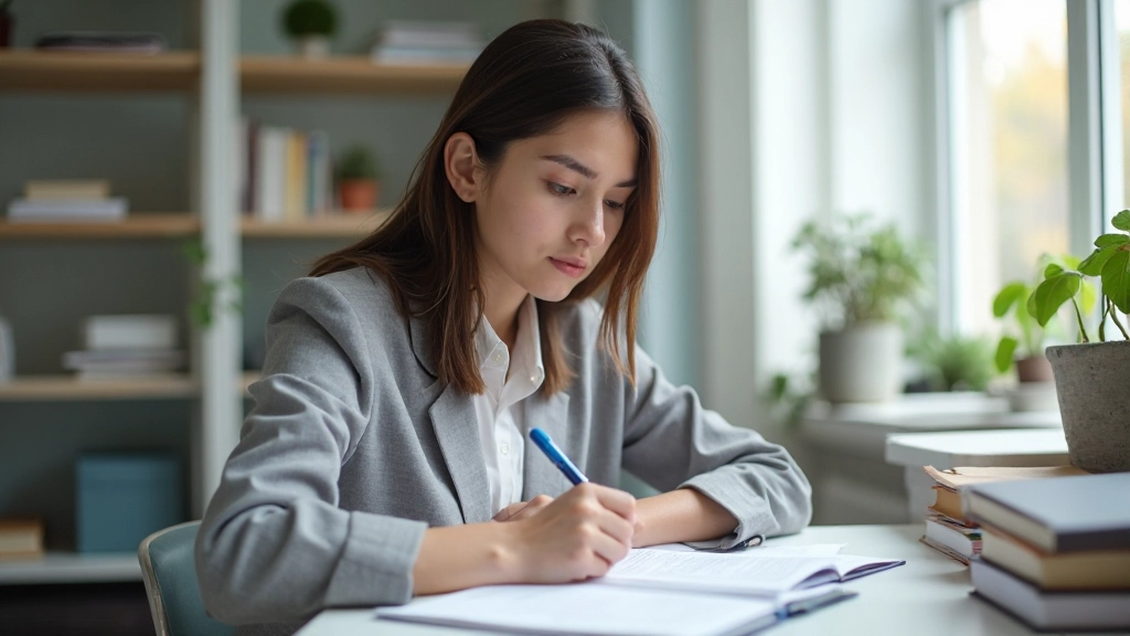 Человек занимается умственной тренировкой с книгами и заметками